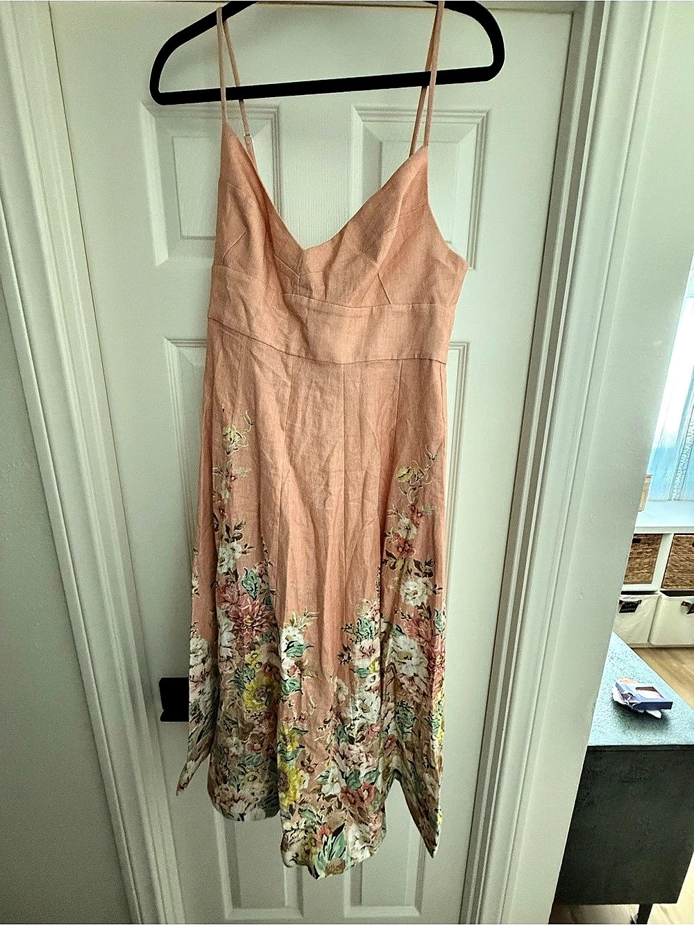 Floral Midi Dress in Pink NWT